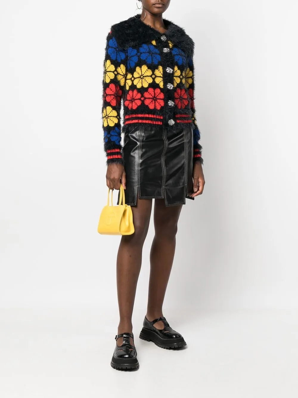 cardigan in maglia jaquard