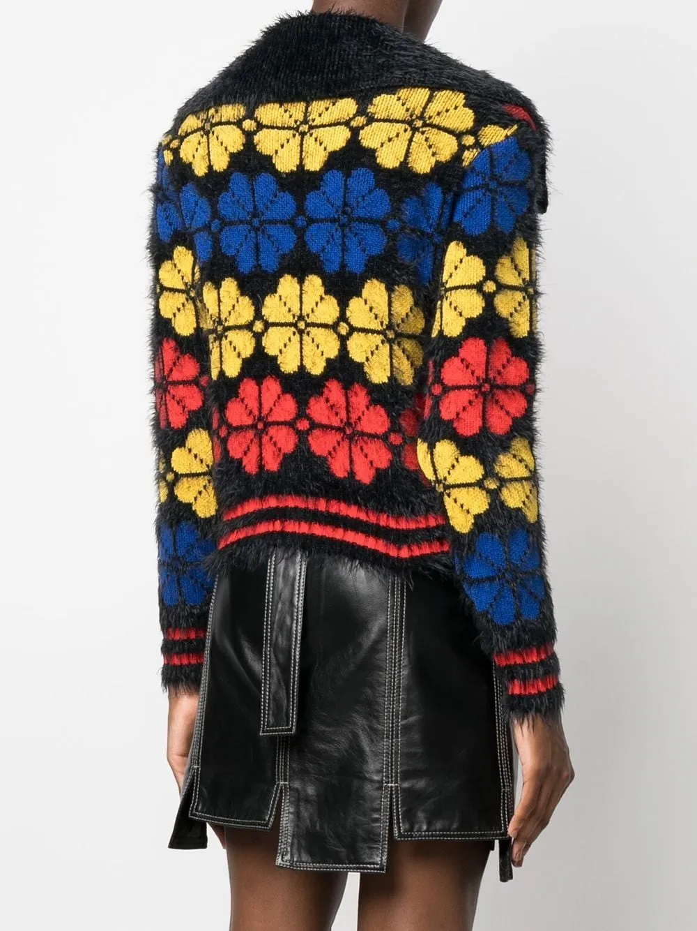 cardigan in maglia jaquard