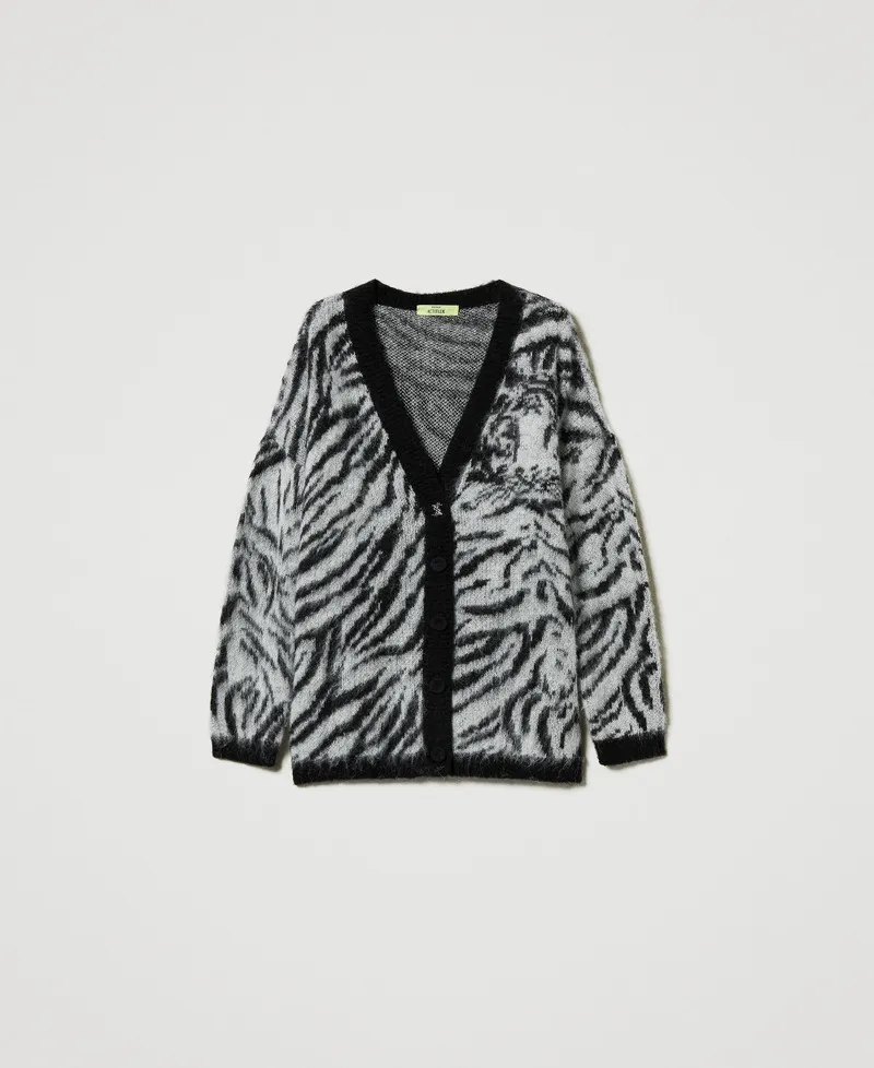 Cardigan MYFO jacquard animalier
