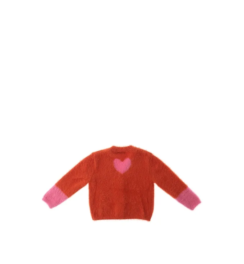 Cardigan tessuto peloso