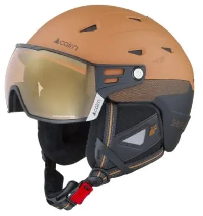 Casco da sci Cairn SHUFFLE S-VISOR Evolight NXT (NERO PECAN MAT)