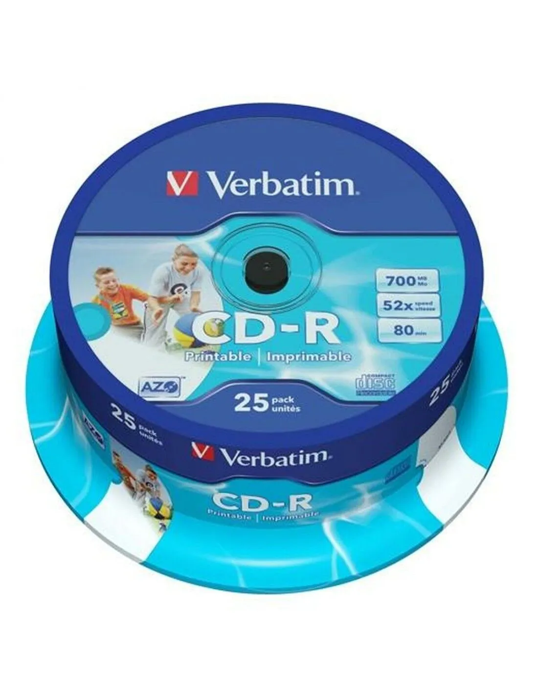 CD-R Verbatim    700 MB 52x 25 pcs 25 Unità 700 MB 52x