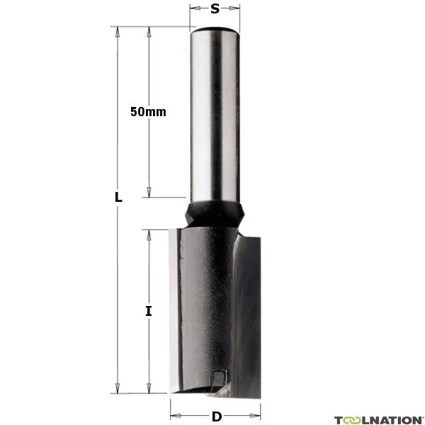CMT 177.250.11 25 mm Fresa per scanalature con gambo extra lungo 12 mm