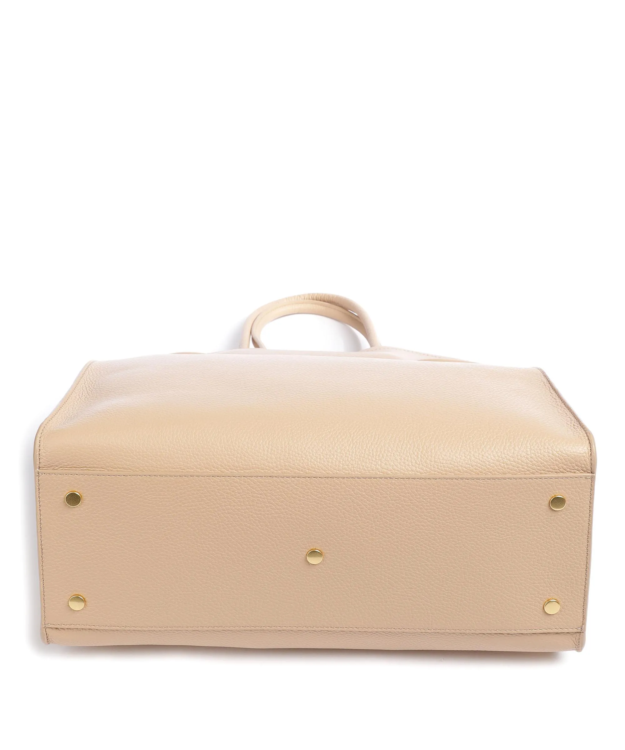  Coccinelle Allure Borsa shopper pelle granulata beige  