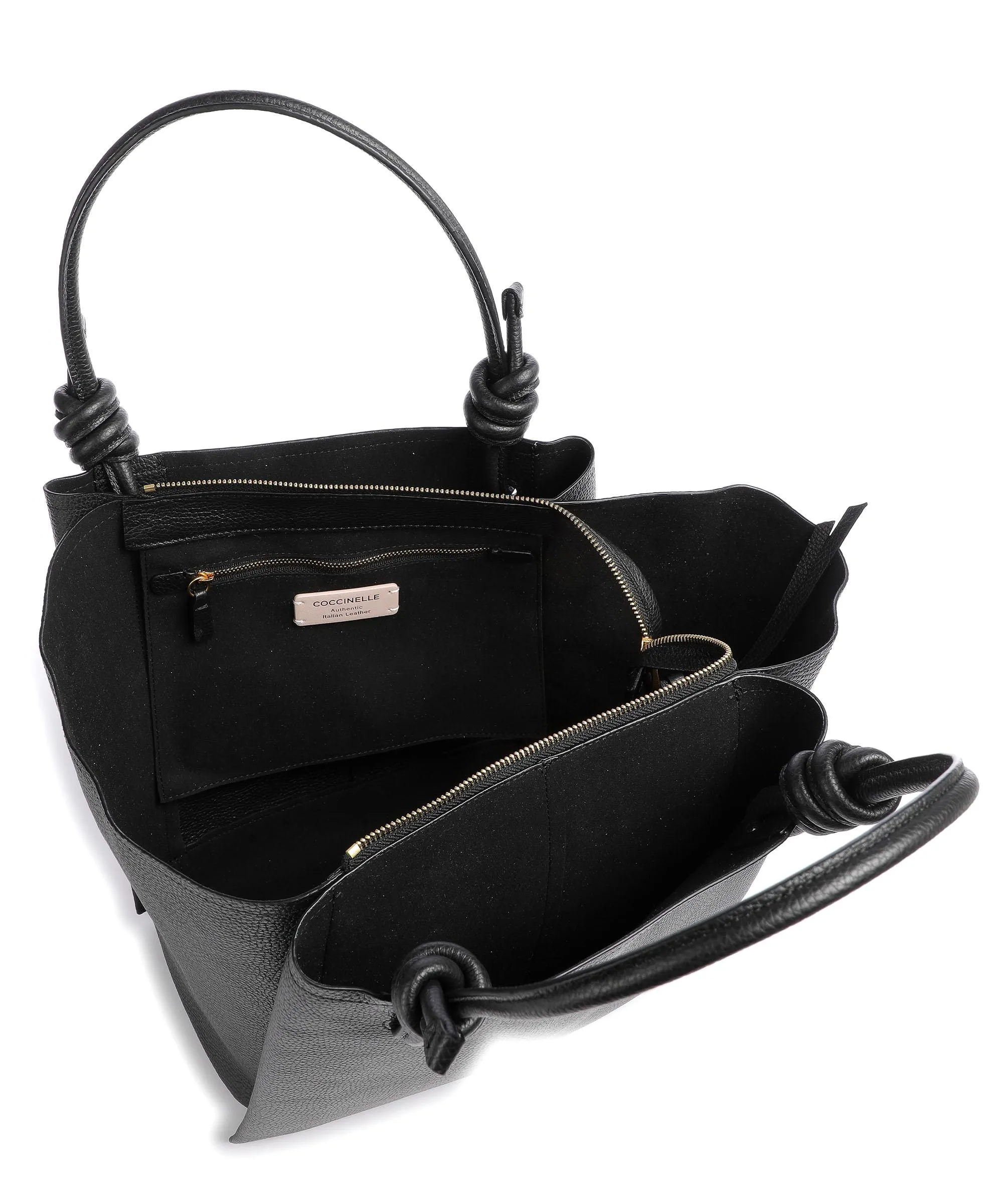  Coccinelle Allure Borsa shopper pelle granulata nero  