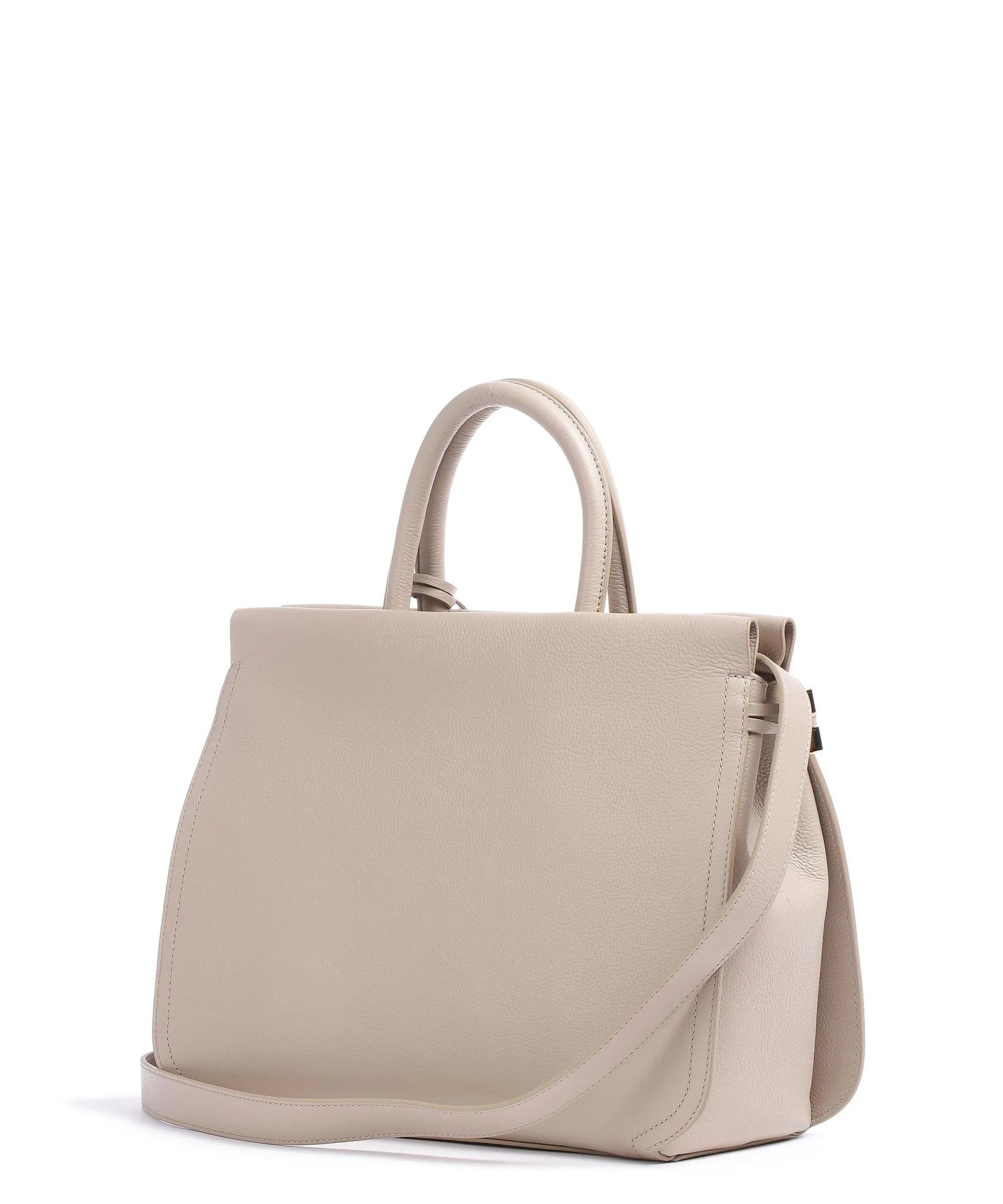  Coccinelle Blue Borsa a mano pelle granulata powder  