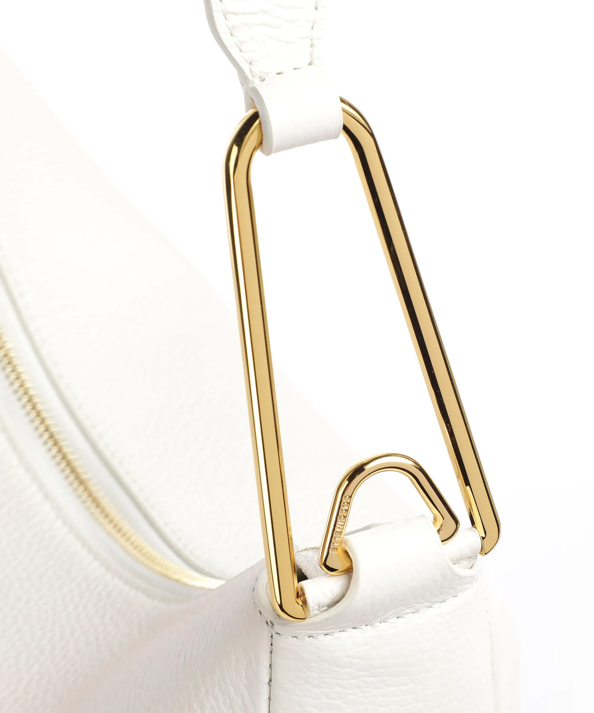  Coccinelle Priscilla Borsa hobo pelle granulata avorio  