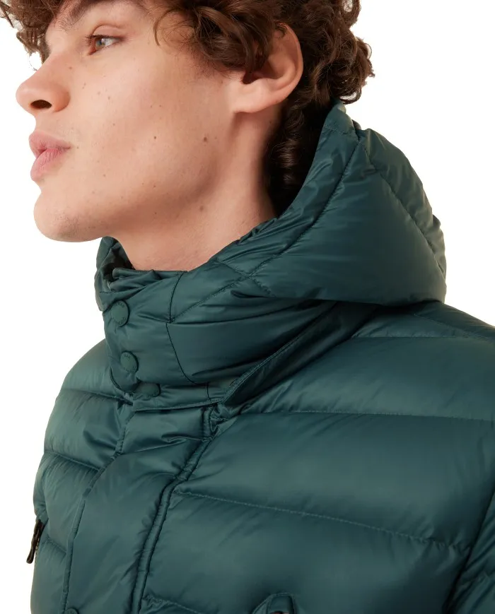 COLMAR Piumino uomo 1235 5ST Concrete A-ET Giacca Media con Cappuccio Verde 335 SHERWOOD - SPIKE
