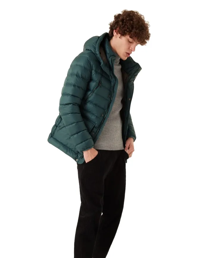 COLMAR Piumino uomo 1235 5ST Concrete A-ET Giacca Media con Cappuccio Verde 335 SHERWOOD - SPIKE