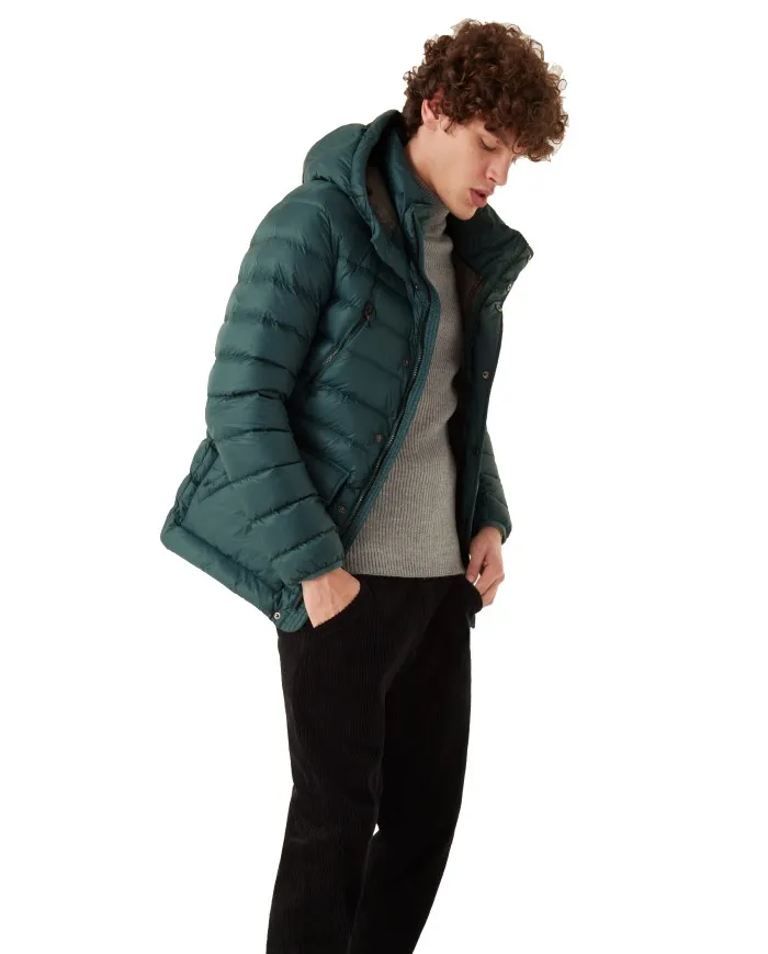 COLMAR Piumino uomo 1235 5ST Concrete A-ET Giacca Media con Cappuccio Verde 335 SHERWOOD - SPIKE