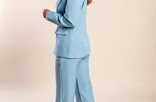 Completo giacca e pantaloni eleganti, blu