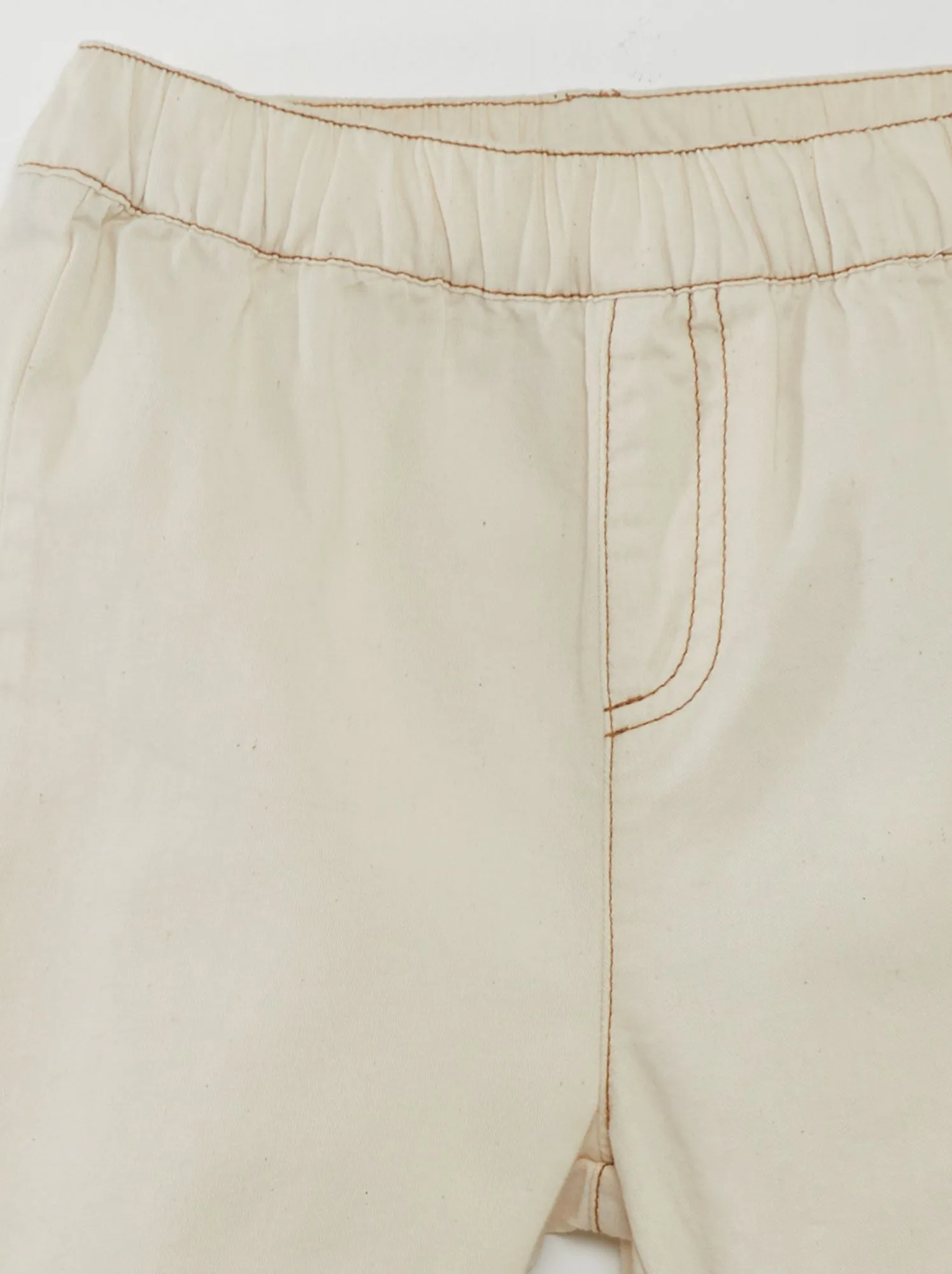 Completo t-shirt + pantaloni paperbag - BEIGE