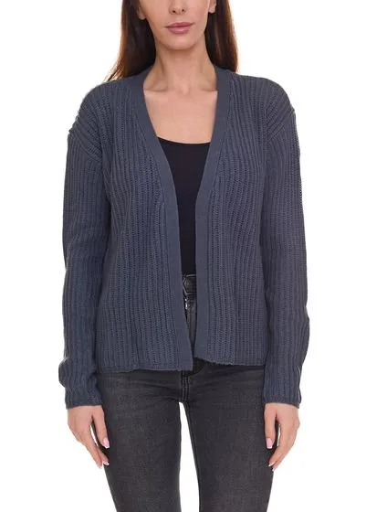 Confezione da 2 cardigan da donna in vernice BOYENS S, cardigan in maglia senza chiusura 42087058 blu