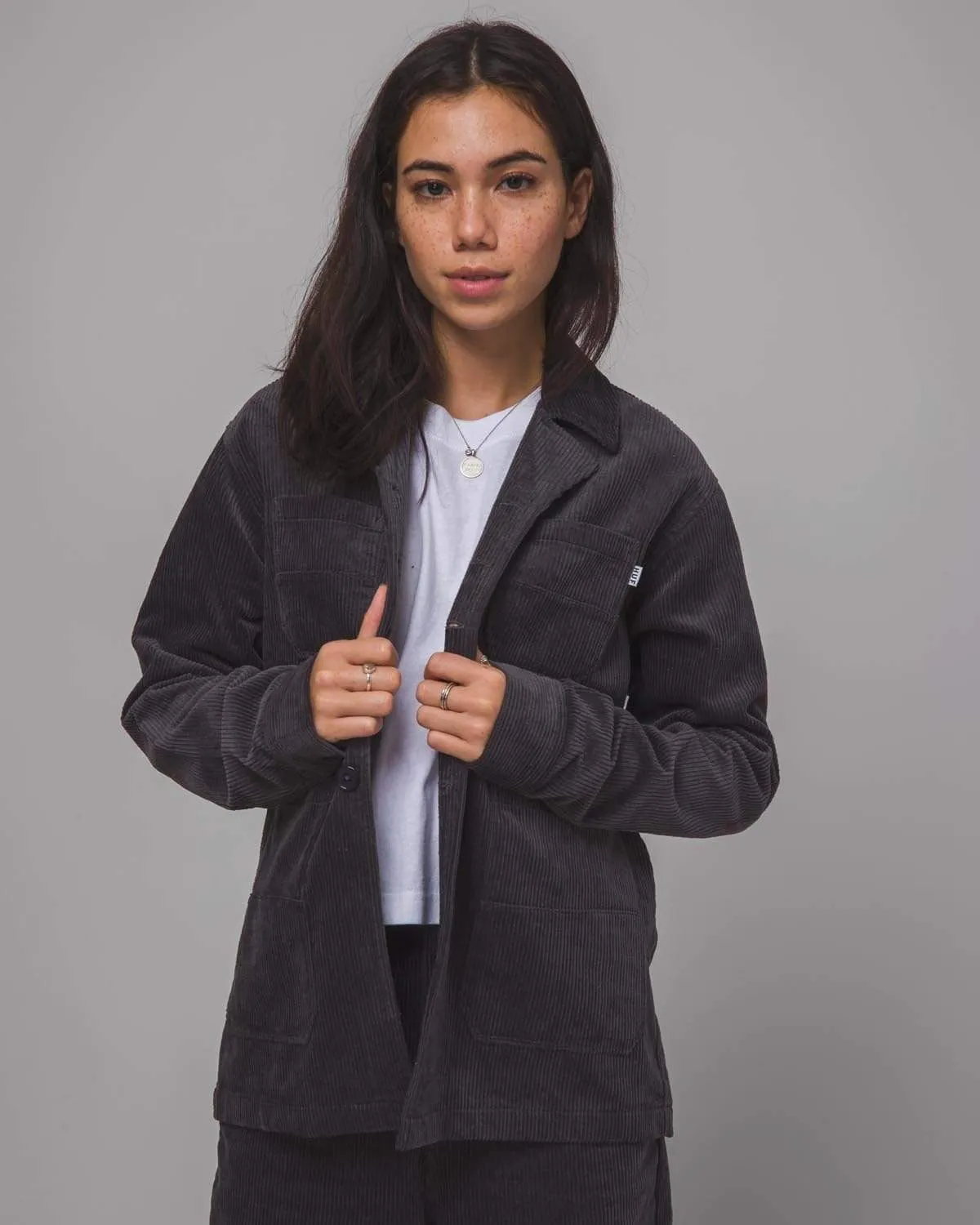 Corduroy Chore Jacket Blue Graphite