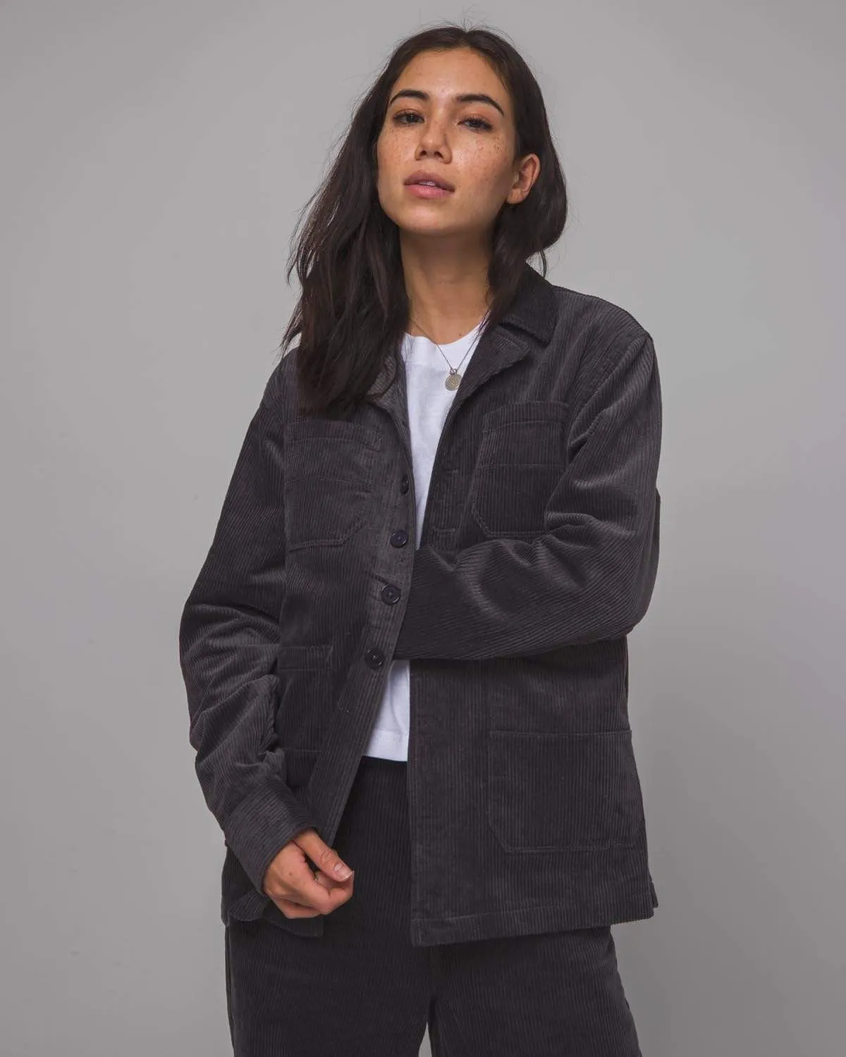 Corduroy Chore Jacket Blue Graphite