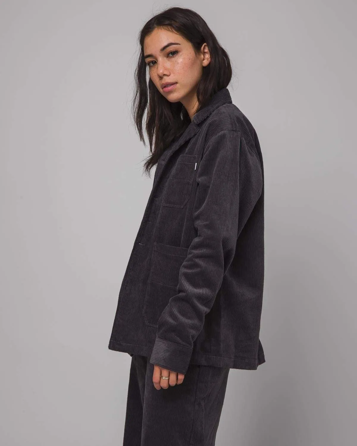Corduroy Chore Jacket Blue Graphite