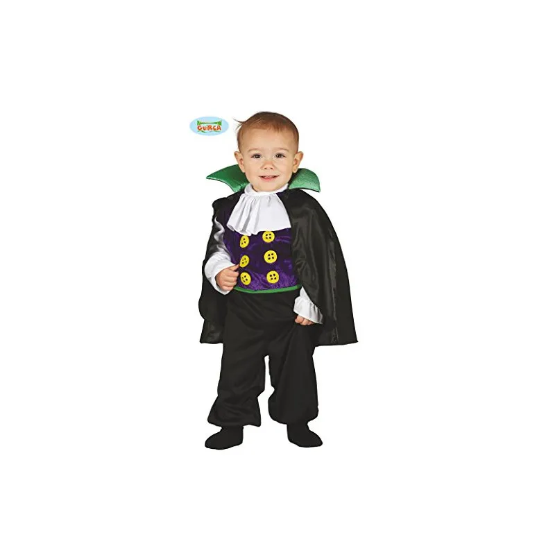 COSTUME CARNEVALE VAMPIRETTO BABY 12/24 MESI VESTITO COMPLETO PER TRAVESTIMENTI DI HALLOWEEN CARNEVALE NO ACCESSORI