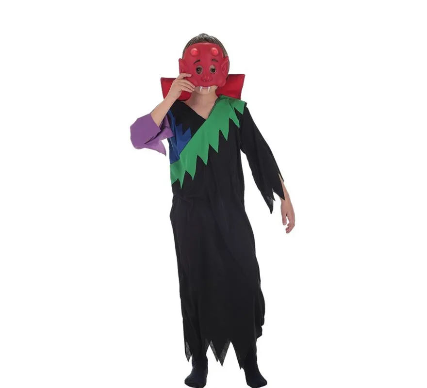 Costume o tunica da demone oscuro per bambini