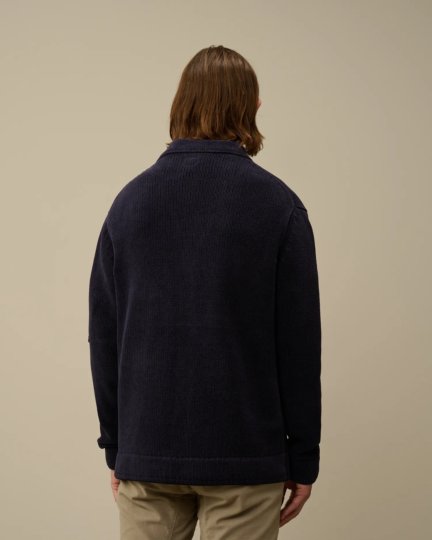Cotton Chenille Buttoned Cardigan