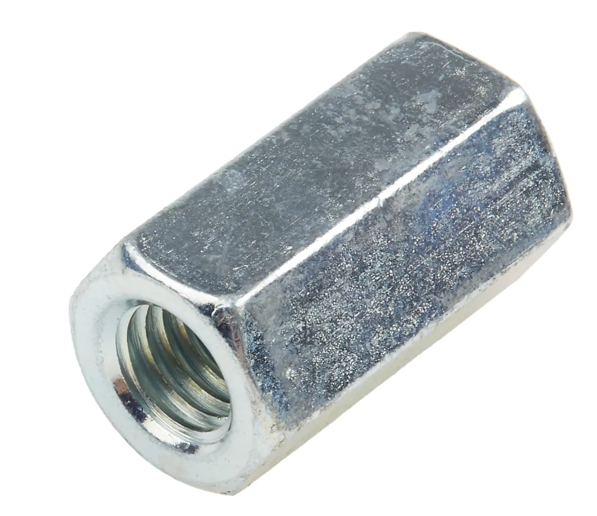Dado di accoppiamento in Acciaio Zincato lucido RS PRO, filettatura M8, lunghezza 24mm