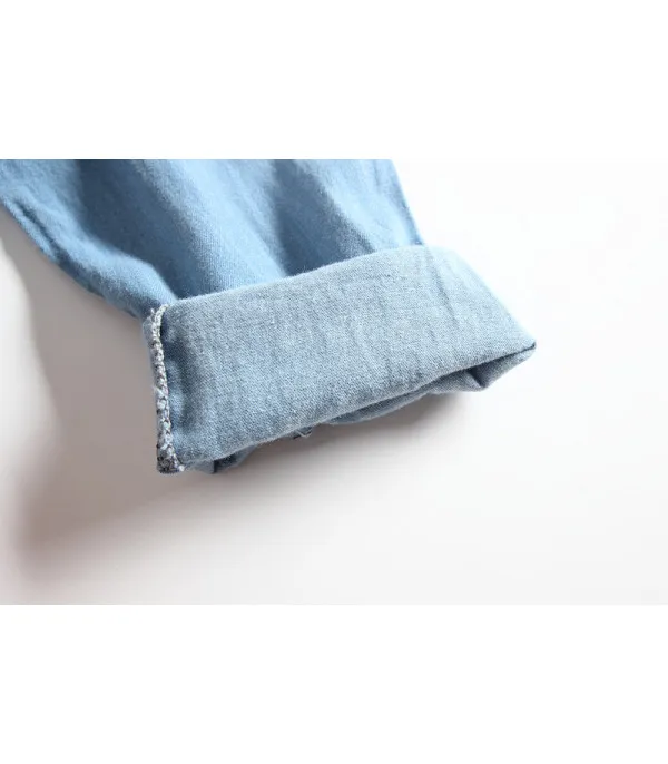 Denim-tulle baby dress