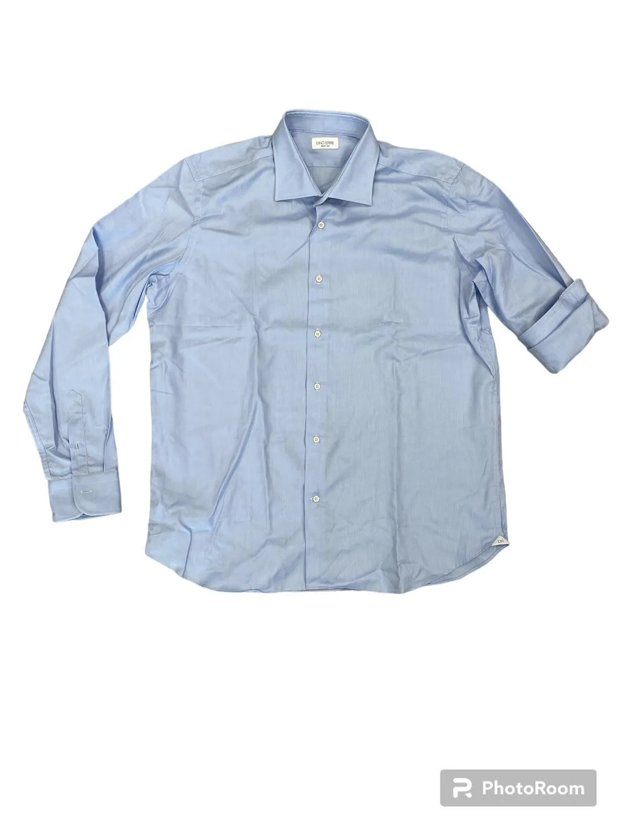 DINO ERRE camicia celeste operata