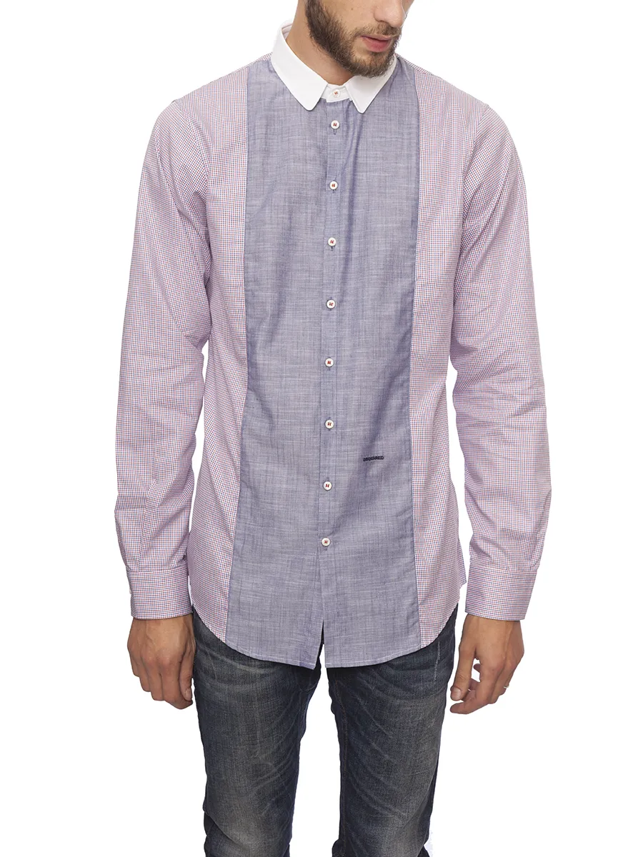 DSQUARED  CAMICIA IN POPELINE DI COTONE 