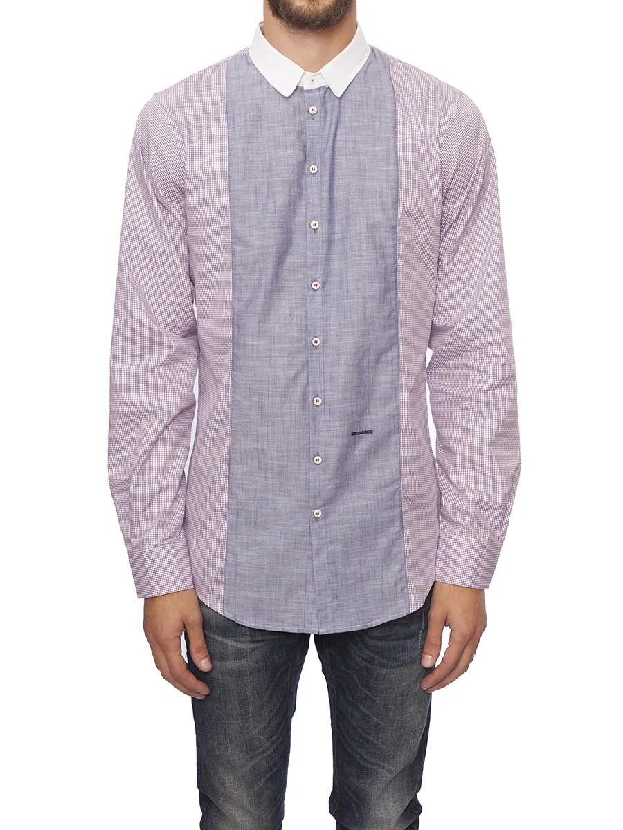 DSQUARED  CAMICIA IN POPELINE DI COTONE 