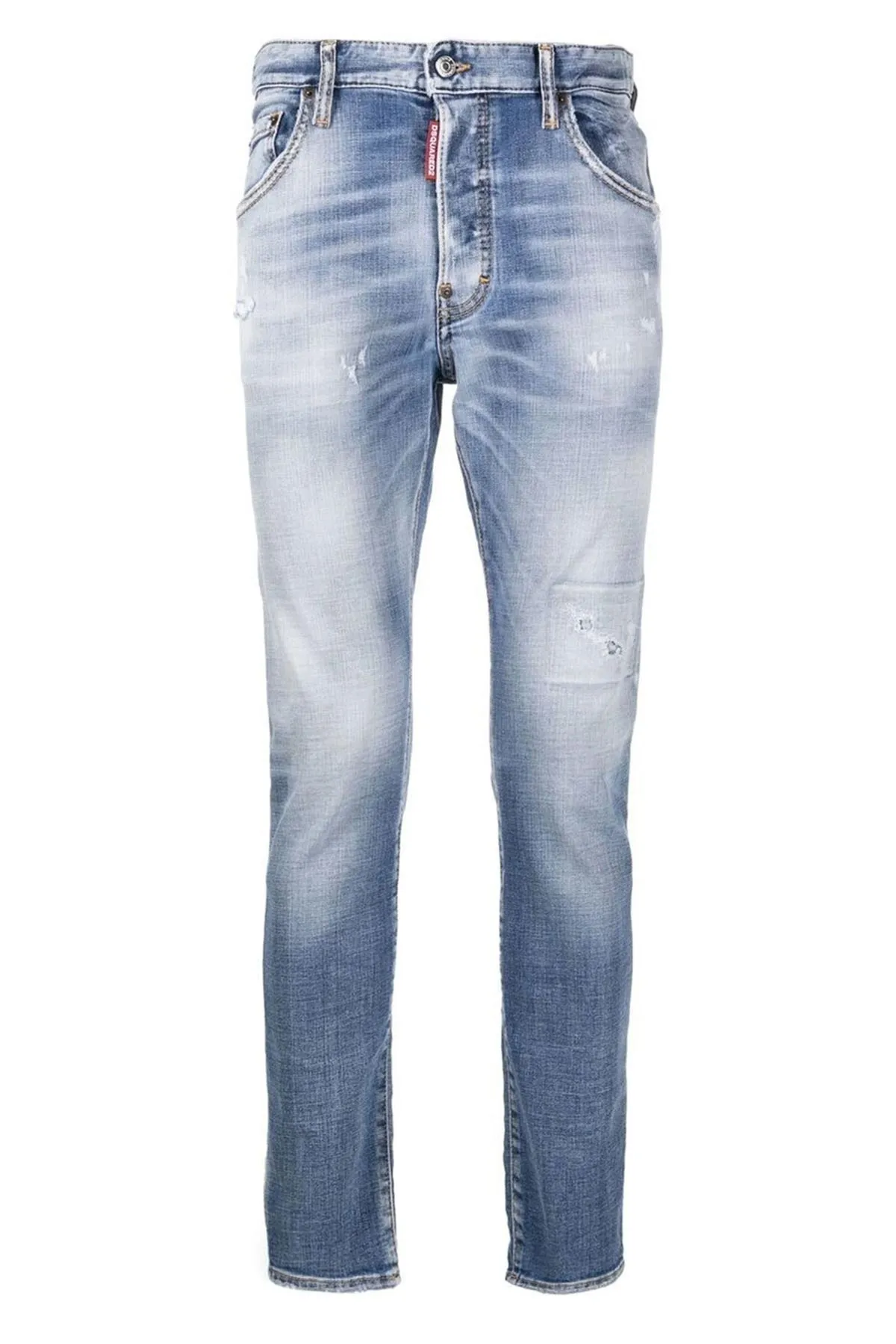 DSQUARED2 DISTRESSED SLIM-CUT JEANS