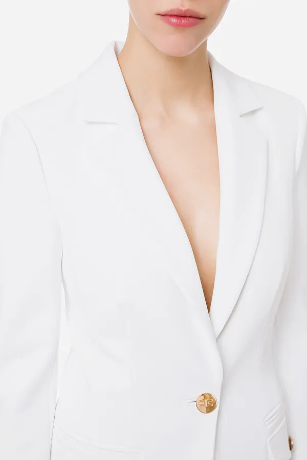 ELISABETTA FRANCHI Giacca lunga dritta