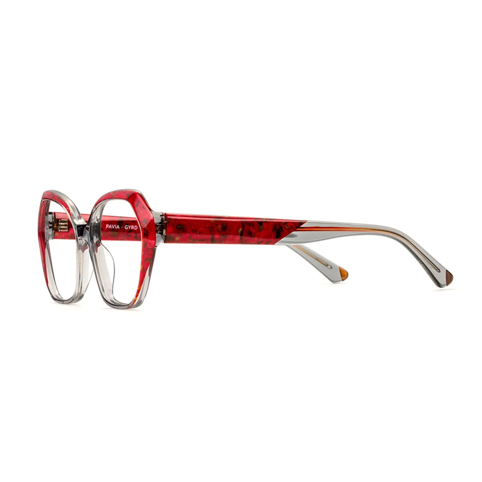   Etnia Barcelona PAVIA - GYRD Rosso Grigio | Occhiale Da Vista Donna 