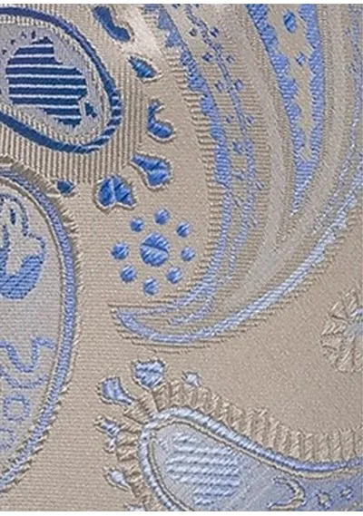 Fazzoletto da taschino beige blu