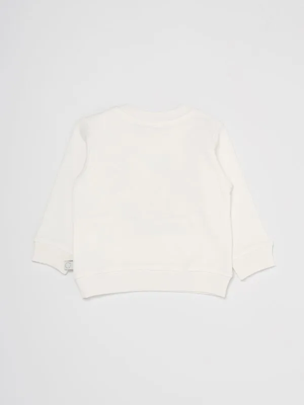 Felpa bambino Stella McCartney con stampa ape Bianco