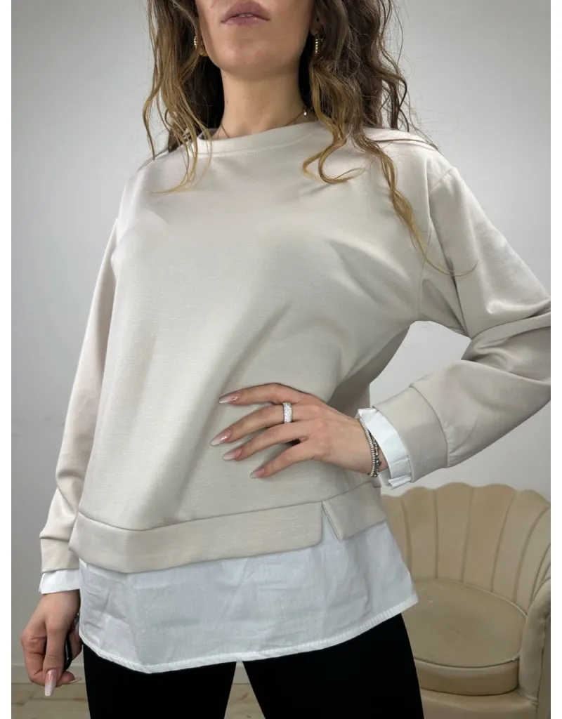 FELPA GIOVY BEIGE