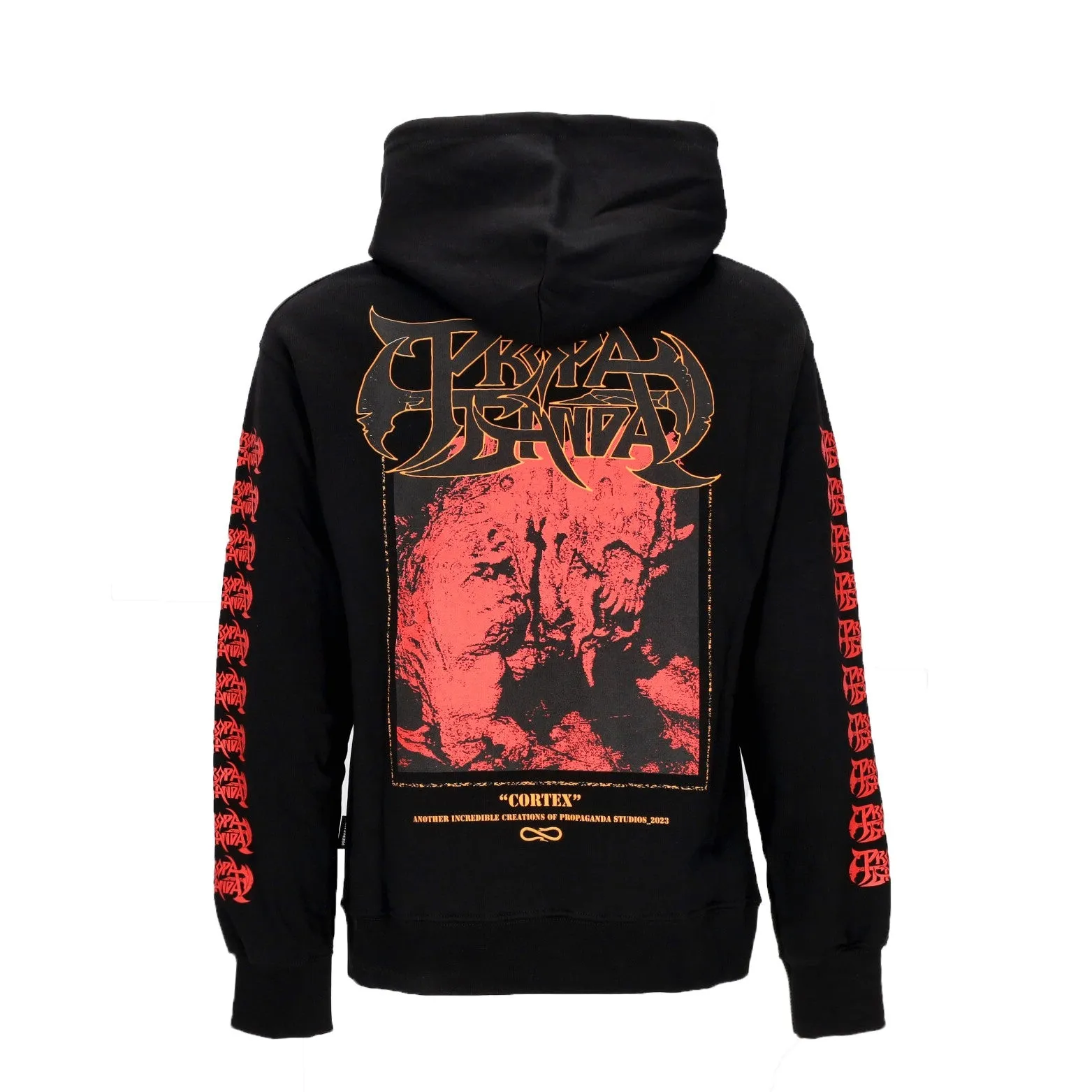 Felpa Leggera Cappuccio Uomo Cortex Hoodie Black