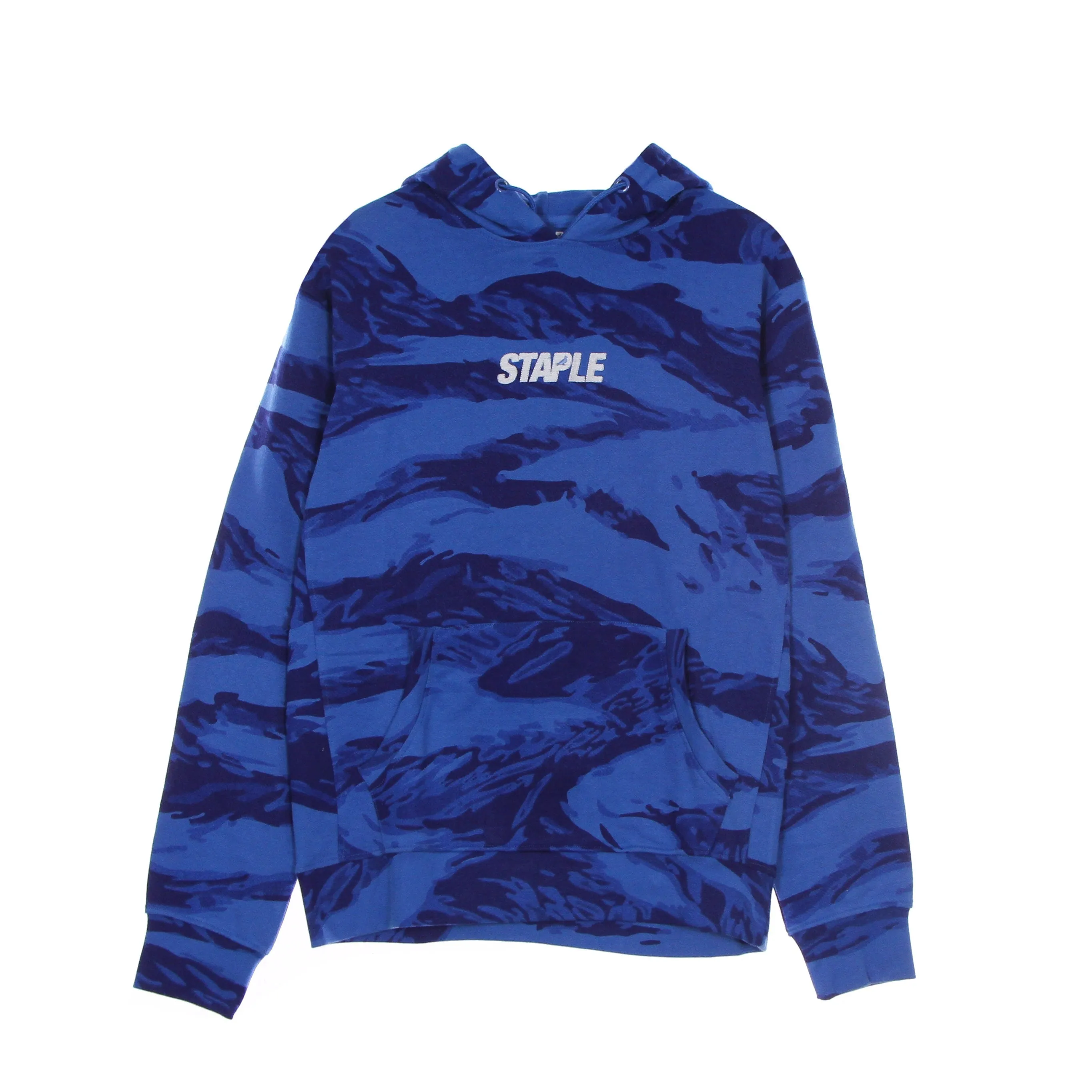 Felpa Leggera Cappuccio Uomo Popover Hoodie Blue