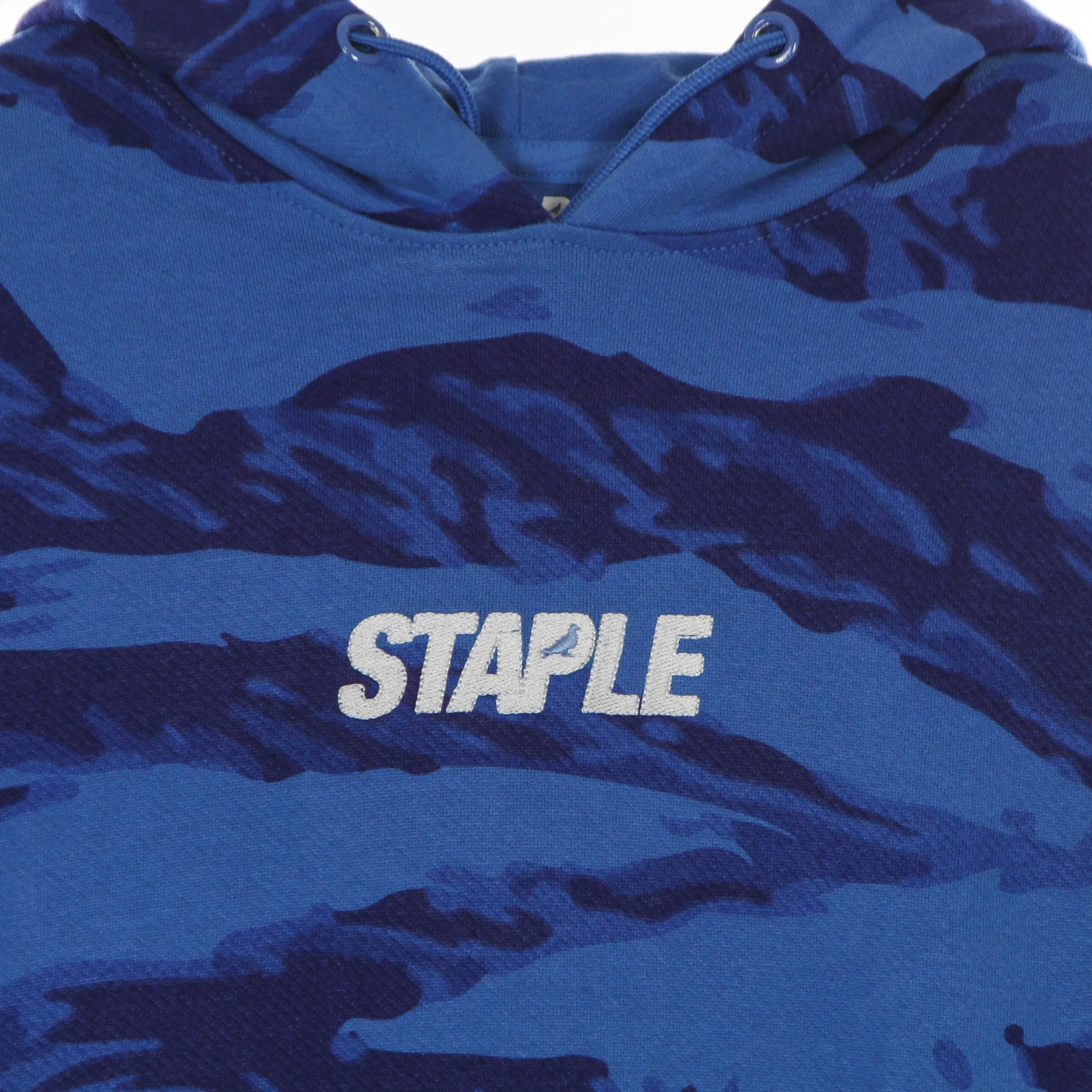 Felpa Leggera Cappuccio Uomo Popover Hoodie Blue