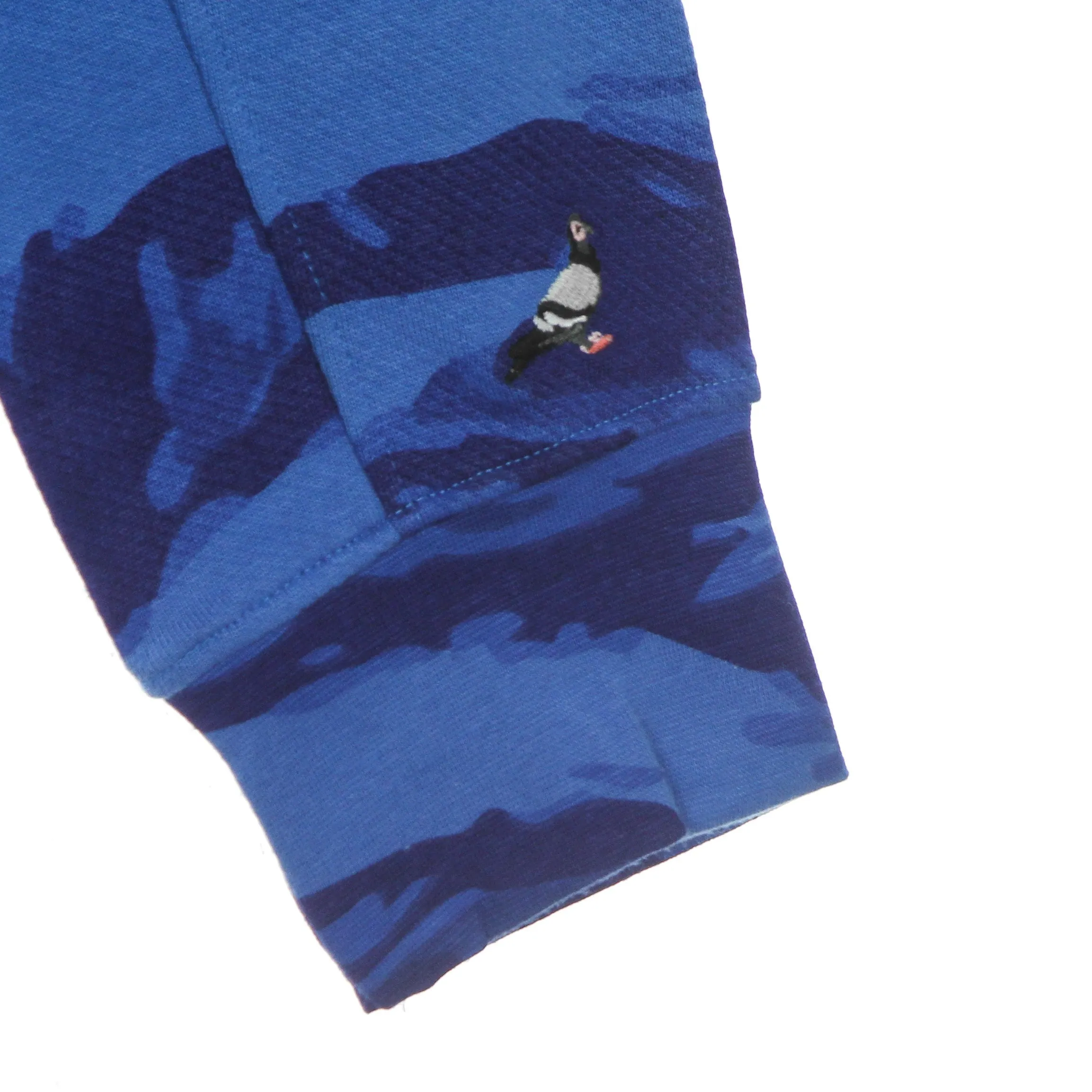 Felpa Leggera Cappuccio Uomo Popover Hoodie Blue