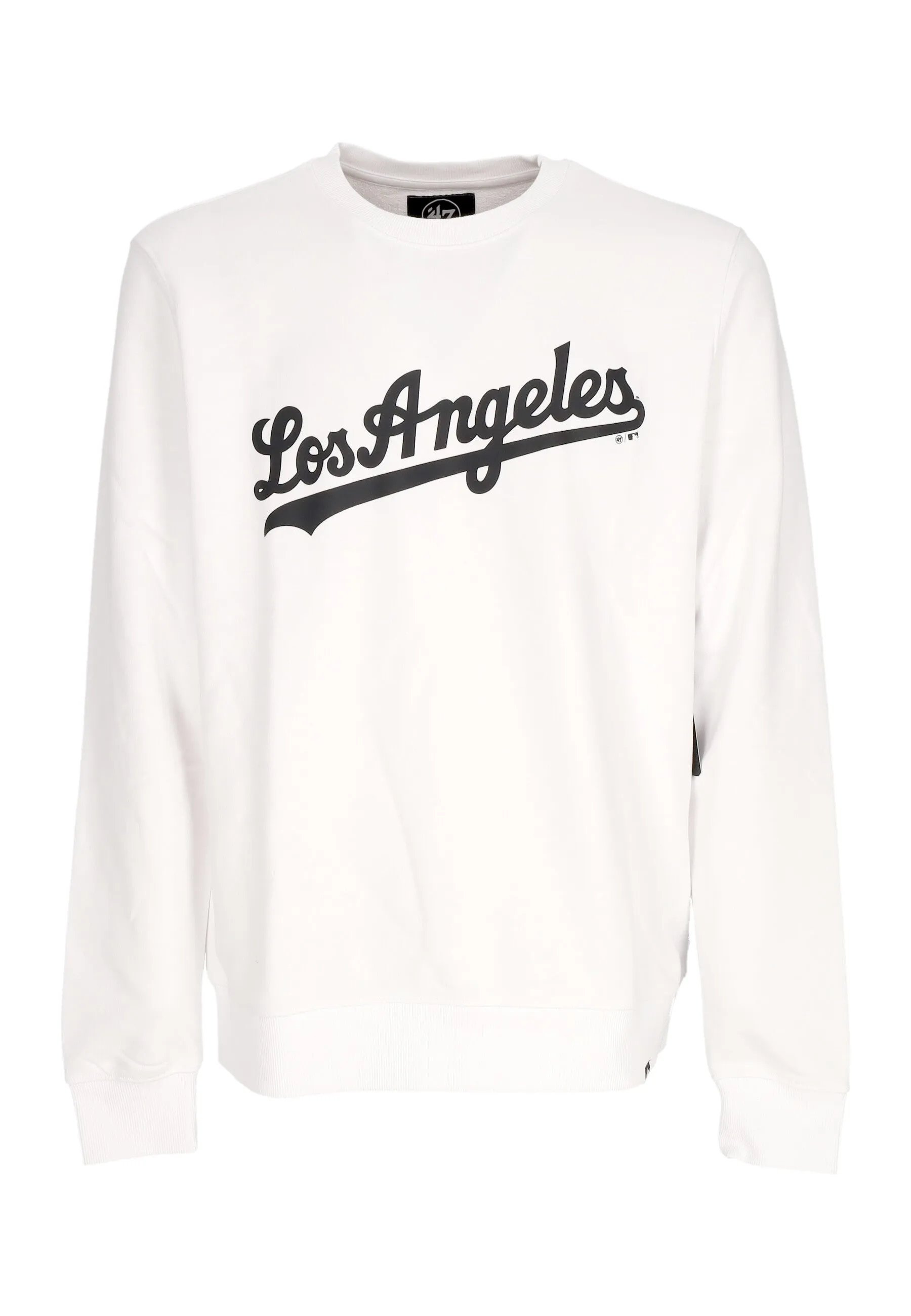 Felpa Leggera Girocollo Uomo Mlb Imprint Helix Crew Sweatshirt Losdod White Wash