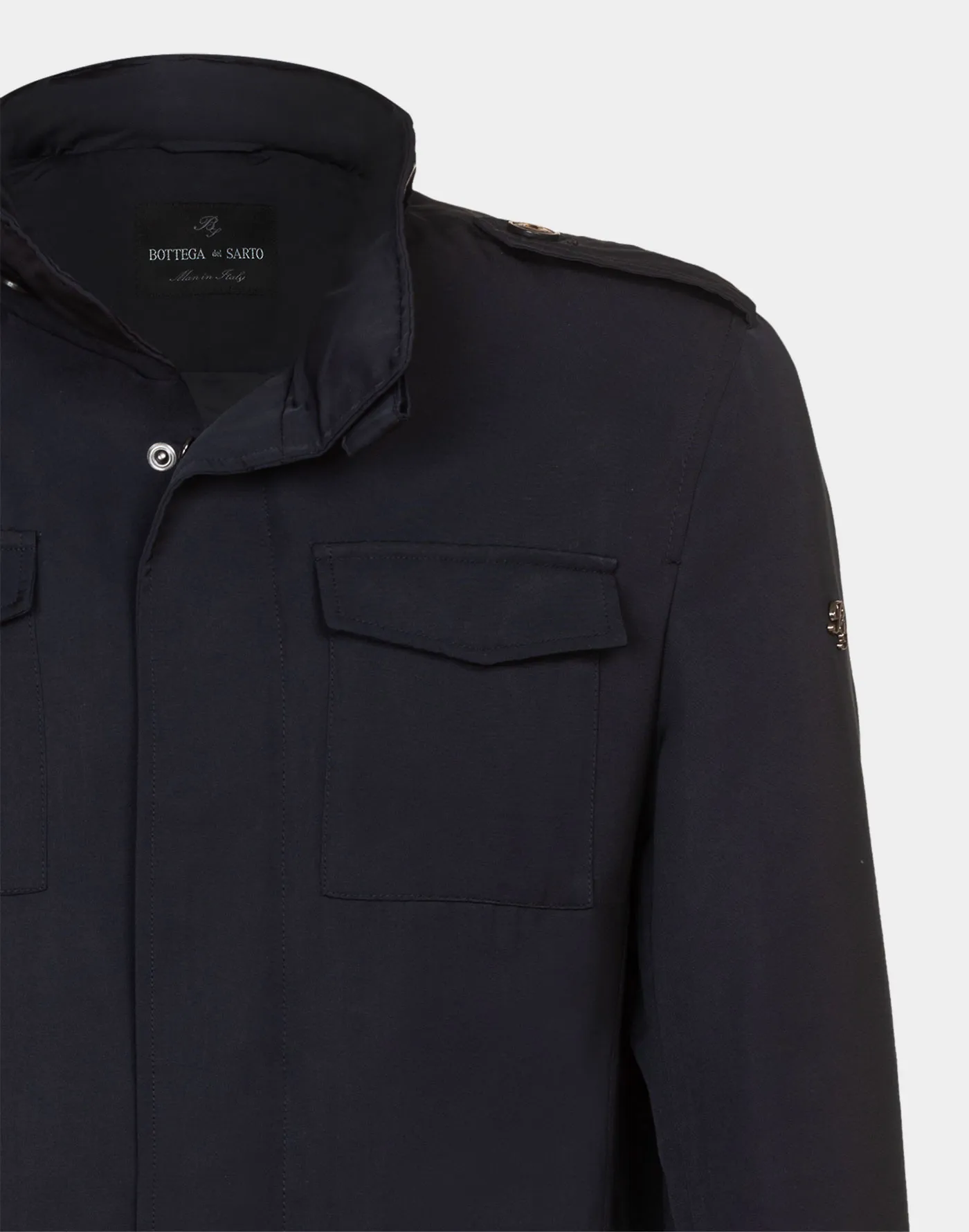 Field Jacket Blu navy in Tessuto Tecnico