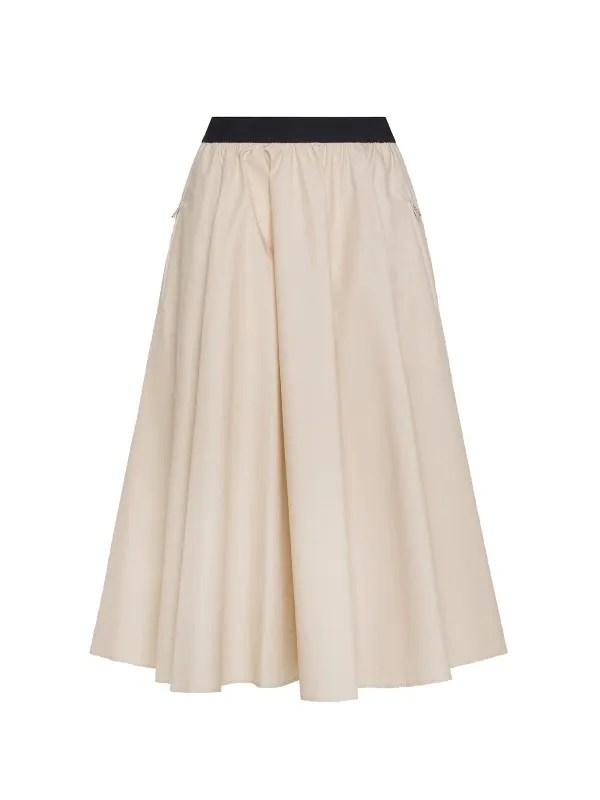Flared midi skirt