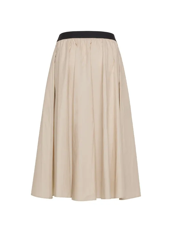 Flared midi skirt