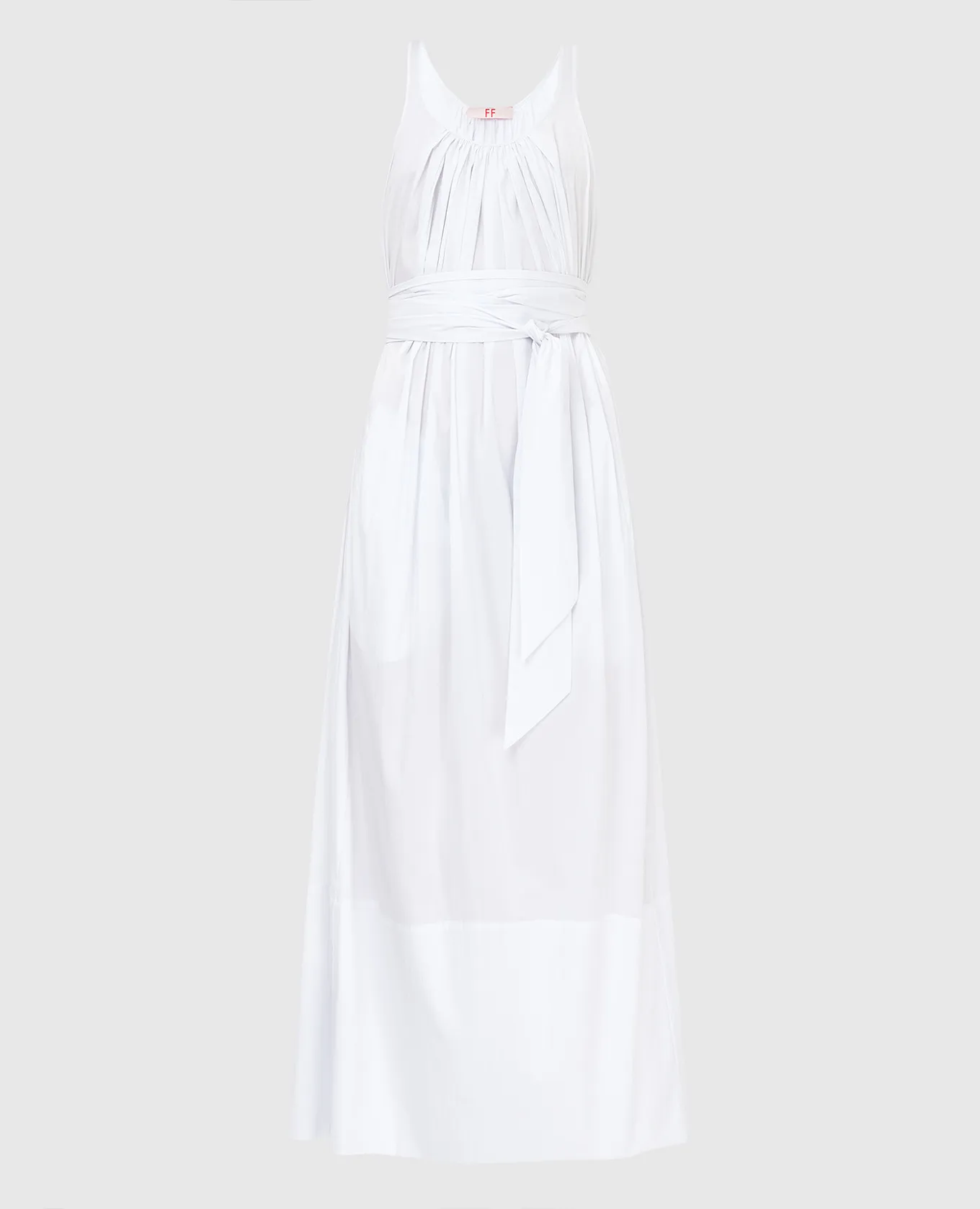 Forte&Fragile Abito bianco con drappeggio 21D025