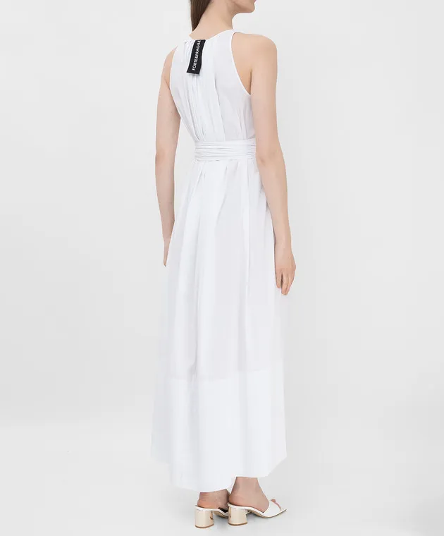 Forte&Fragile Abito bianco con drappeggio 21D025