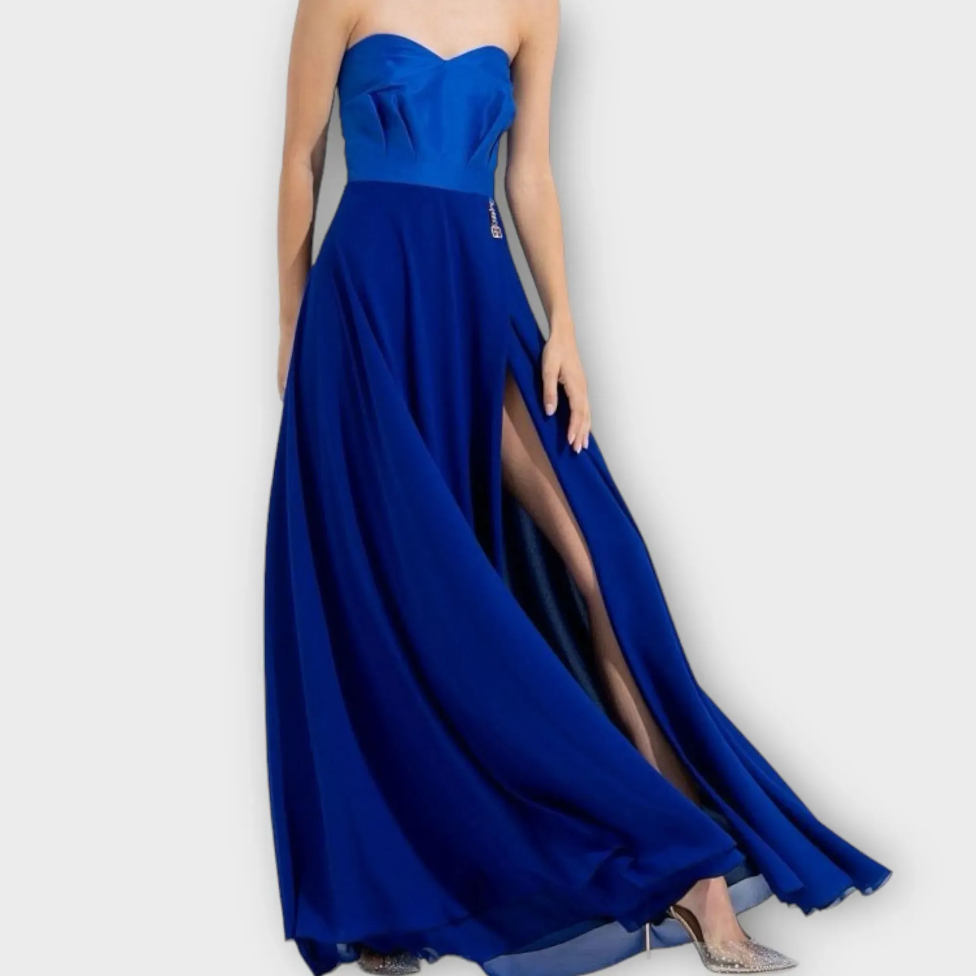 Fracomina – Vestito lungo bluette