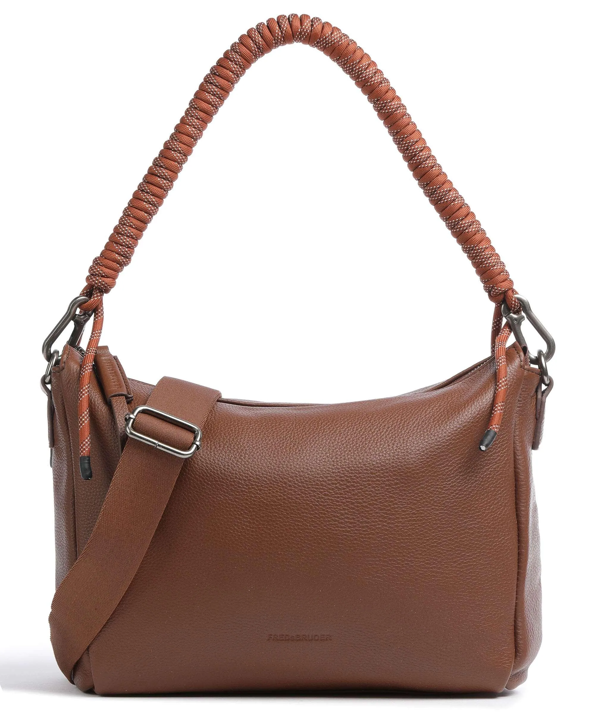  FredsBruder Nea Borsa hobo pelle di vacchetta grana marrone  