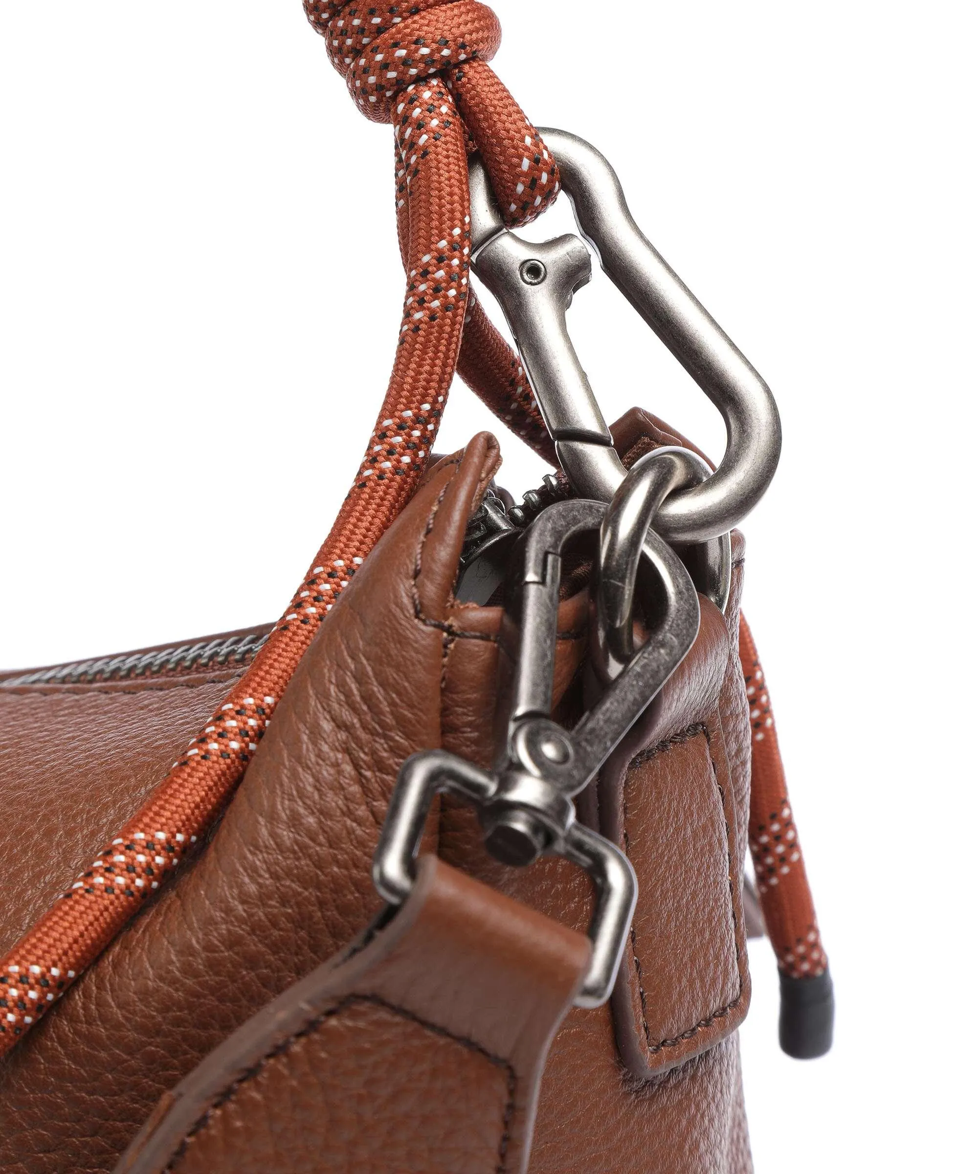  FredsBruder Nea Borsa hobo pelle di vacchetta grana marrone  