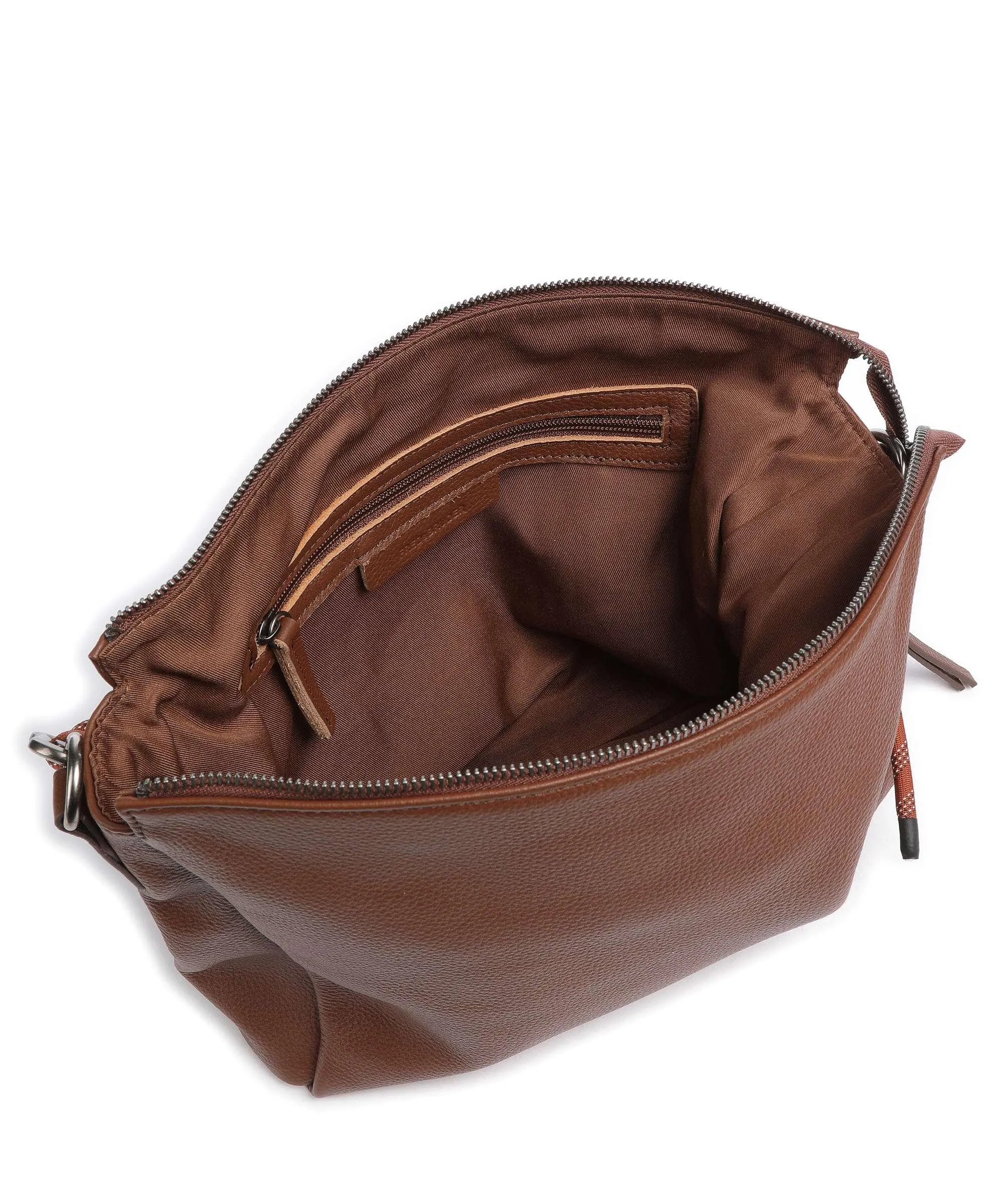  FredsBruder Nea Borsa hobo pelle di vacchetta grana marrone  
