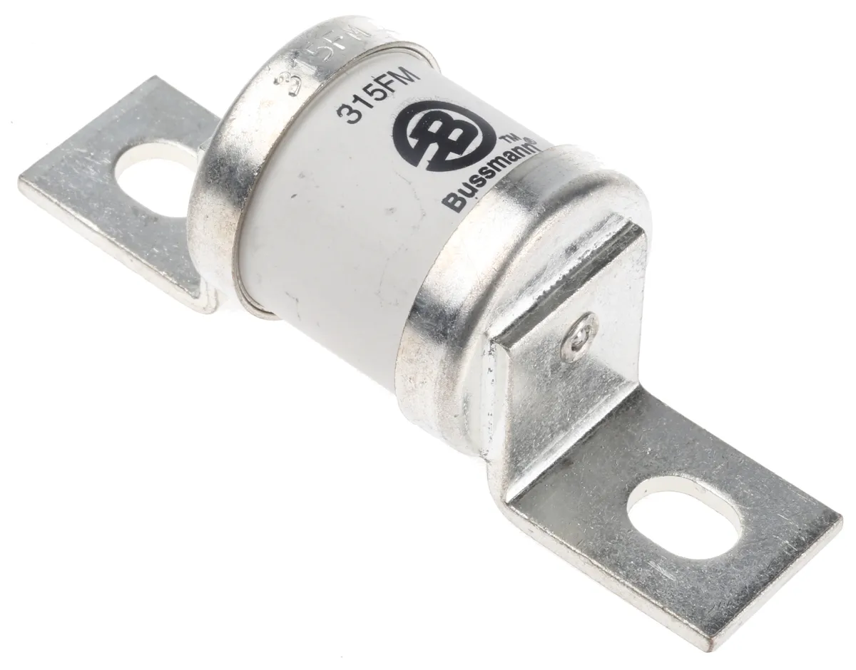 Fusibile a standard britannico, Eaton, 315A, fusibile FM con velocità FF, standard BS 88, IEC 269-4, fori di fissaggio