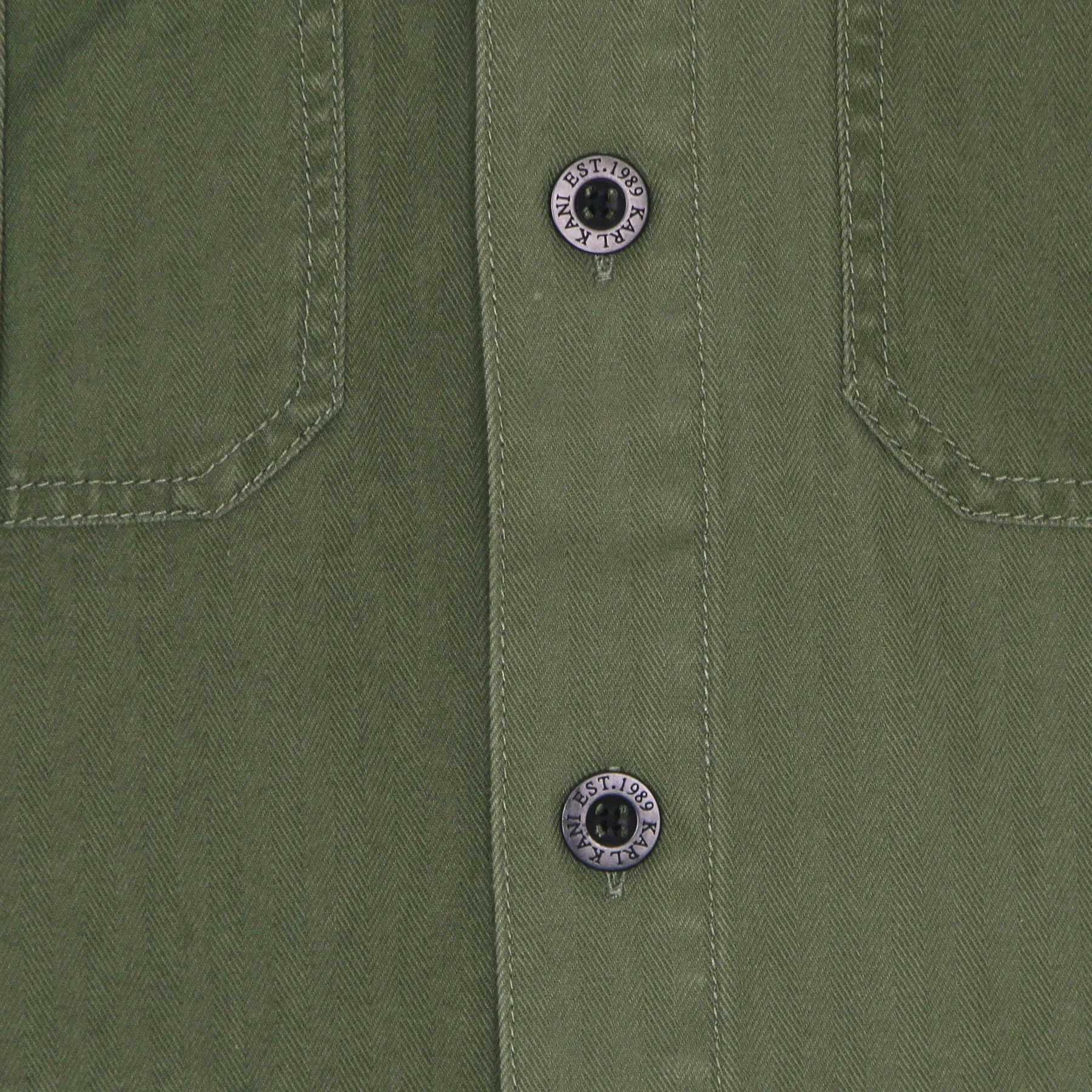 Giacca Coach Jacket Uomo Retro Washed Utility Shirt Jacket Dark Green